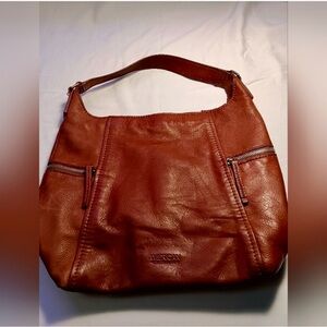 American leather Erie Women's Brown Leather Hobo Bag